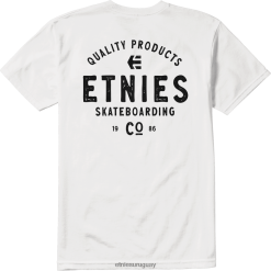 642ZZ120 camiseta skate co blanco-negro etnies Etnies blanco negro