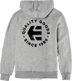 642ZZ129 desde 1986 jersey con cremallera etnies gris-brezo Etnies gris-brezo