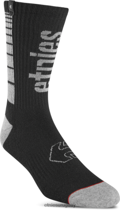 642ZZ168 Calcetines mtb coolmax crew negro-gris etnies Etnies Gris oscuro