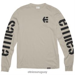 642ZZ224 etnies rebajas icon ls tee natural Etnies natural