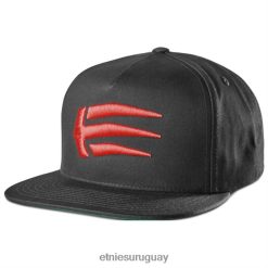 642ZZ284 etnies joslin snapback negro/rojo Etnies negro/rojo