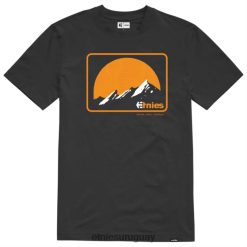 642ZZ321 camiseta etnies mtn ss negro/naranja Etnies negro/naranja