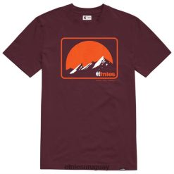 642ZZ344 camiseta etnies mtn ss burdeos Etnies borgoña