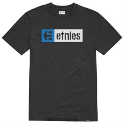 642ZZ358 Camiseta etnies new box ss negro/blanco Etnies blanco negro