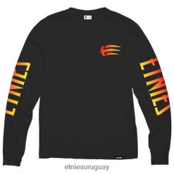 642ZZ366 camiseta etnies wolverine ls negra Etnies negro