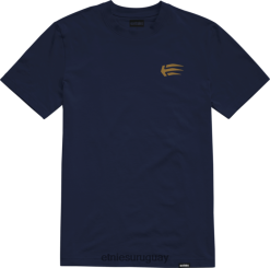 642ZZ731 Camiseta etnies joslin azul marino/dorado Etnies azul marino/oro