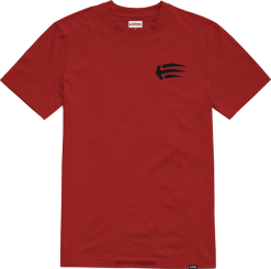 642ZZ732 camiseta joslin rojo/negro etnies Etnies negro rojo