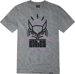 642ZZ783 camiseta jw owl gris/brezo etnies Etnies gris/brezo