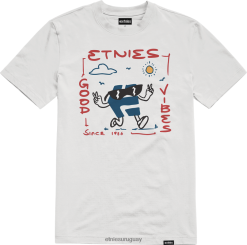 642ZZ875 camiseta para niños etnies white vibes Etnies blanco