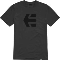 642ZZ98 camiseta etnies negro-negro-negro icon Etnies negro-negro-negro